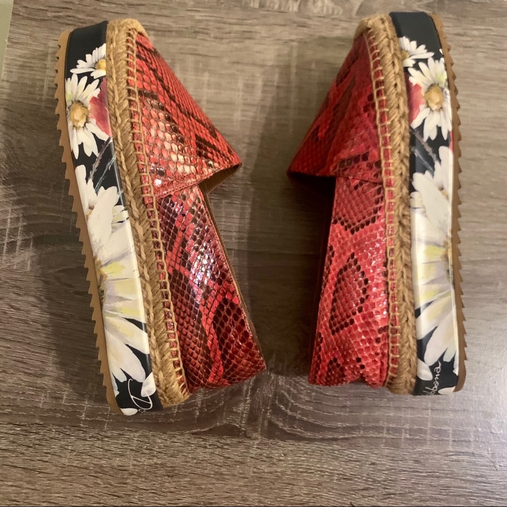 Dolce & Gabbana | Red Snake Platform Espadrilles - Picture 5 of 8